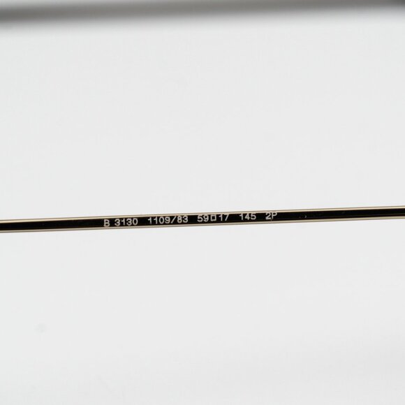 Burberry Men Sunglasses Light Gold Brown Polarized Rectangular BE3130 110983 NEW - Picture 8 of 9